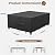 MR. COVER Patio Furniture Set Cover, Outdoor Sectional Set Cover, Also Fits Patio Conversation Set and More, 92L x 66W x 30H Inches, Rectangular, Waterproof & UV-Protection, Classic Black, Nuit Series