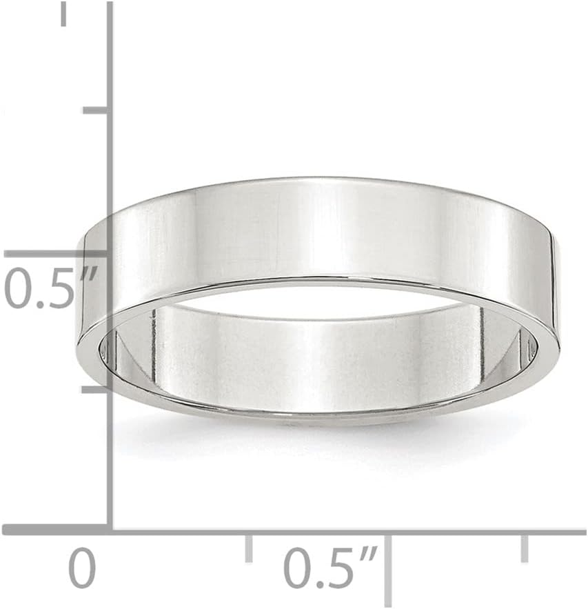 925 Sterling Silver 5mm Flat Bridal Engagement Wedding Band Ring Fine Jewelry For Women Gifts For Her 8.5 image 5 of 9 B0D5P1GTL1