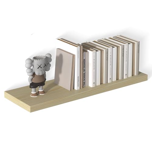 Landmok 12 Inch Deep Floating Shelves for Wall 1 Pack Floating Shelves Large Storage Space Wall Mount Shelf for Living Room Kitchen Bathroom 36" W x 12" D x 1.2" H Walnut by Landmok - Used condition - CA$58.55