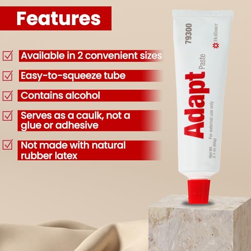hollister 79300 adapt skin barrer paste 21 oz tube  ostomy paste ostomy supplies prevent ostomy leakage stoma paste