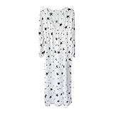 JTRHD Damen Kleid vertuschen Badeanzüge Frauen Pentagramm gedruckt Kleid Küste Strand Open Sleeve Bikini Bluse Badeanzug zum Schwimmen (Farbe : Weiß, Size : M)