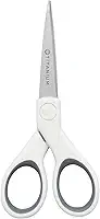 Tesoura de artesanato Westcott 16376, 12 cm, branco/cinza