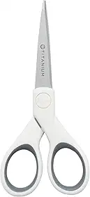 Tesoura de artesanato Westcott 16376, 12 cm, branco/cinza