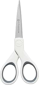 Tesoura de artesanato Westcott 16376, 12 cm, branco/cinza