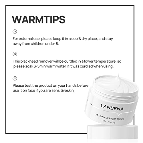 LANBENA Blackhead Remover Peel Off Mask for Face and Nose - 1.05oz. Remove Black Heads Face Black Head Remover Strips. - Image 7