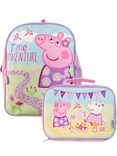 Peppa Pig Enfants Sac à dos et boîte à lunch Rose Taille Unique