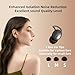 HJX M73 Sleep Earbuds for Side Sleepers, Invisible Earbuds, mini Earphones, Ultra-Light in-Ear Headphones, 50H Playtime with Charging Case, Clear Calls& Noise Block, Black