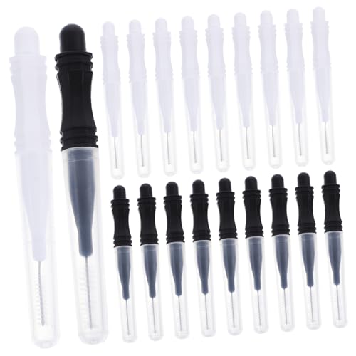 Angoily Tiny Eyebrow Lamination Brush Tool with Caps 60 Pcs Set Compact Convenient