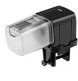 🐠 Temporizador automático alimentado por batería: el temporizador automático alimentado por batería es completamente nuevo y tiene una forma mini única, tiene el soporte, se puede sujetar a cualquier tanque, ahorrando espacio para su acuario (batería no incluida)