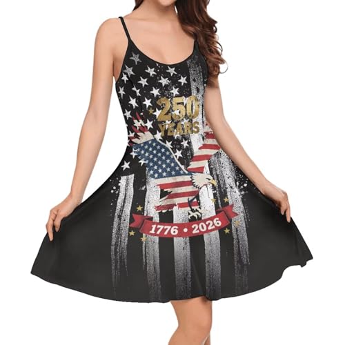 Image of Cozeyat Women Girls Summer Sleeveless Dress Casual Swing Beach Cover Up Knee Length Dresses,Large Size XS-4XL