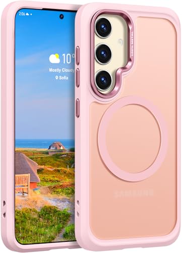 Image of Rayboen for Magnetic Matte Samsung Galaxy S24 Case, Pink