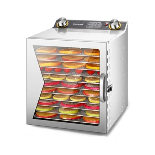 LUYMIBDO Food Dehydrator Machine, 6/8/12 Meat Dehydrator for Home Use, with 12H Timer 30-90℃...