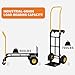Dolly Cart with Wheels - Heavy Duty 2-in-1 Hand Truck | 800LB Capacity Dolly Cart with 4 Non-Flat Wheels | for Moving, Warehouse, Office, Grocery, Garden & Industrial Use