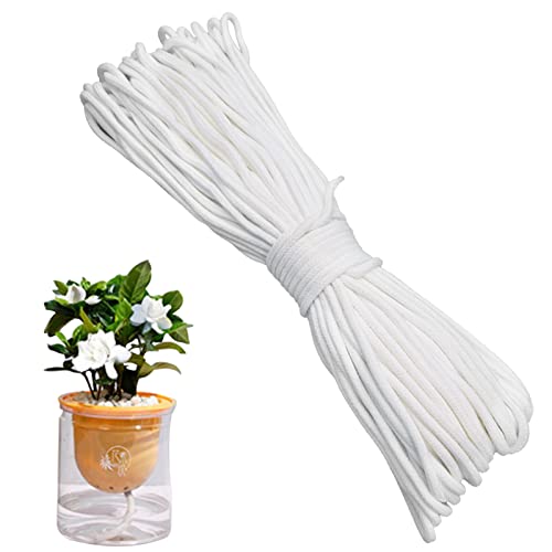 Ksvaye 30M Corde de Mèche Irrigation Système d'Irrigation Automatique pour Plantes Réglables Arrosage Corde Coton 4MM Irrigation Automatique Mèche pour Plantes d'intérieur