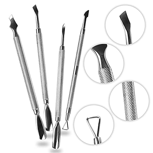 5 Stück/Set Nagelkunst-Pedikürefeilen, Zehen- und Finger-Trenner, Nagelhautschieber, Nagelhautentferner – Bild 4