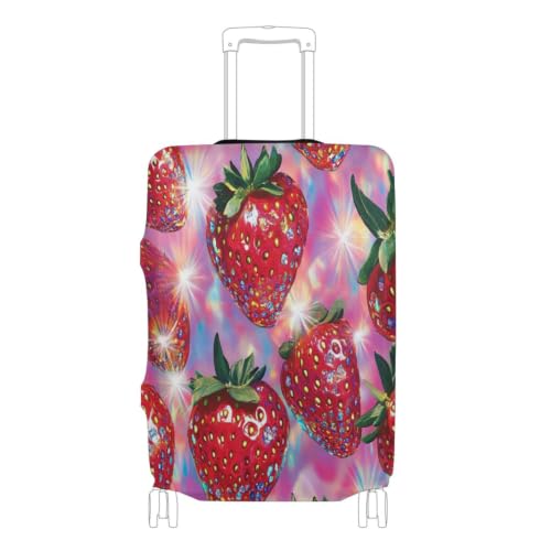 Housse de protection bagage élastique rouge pour valise cabine et grand format