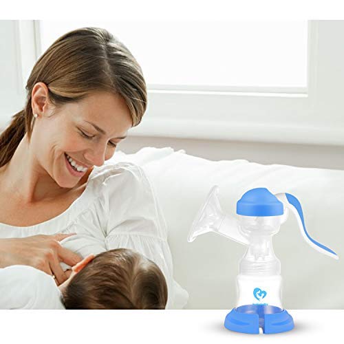 Bellababy Manual Breast Pump Kit Includes a Rotatable Pump and a Silicone Pump Soft and Powerful Suction BPA Free