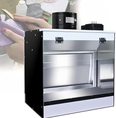 Portable Airbrush Spray Booth with Waterfall Exhaust System & LED Lighting - Ideal for Model, Cake, Nail Art, Pottery & Crafts - 40x50x40cm