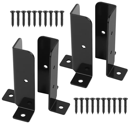 4 Pz Supporto per Pali Fissaggio Pali Legno, Supporto Staffa