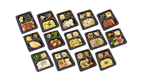 食宅便トリオプレート14食セット（レンジで簡単弁当）塩分2.0ｇ以下！＜　冷凍食品 惣菜　弁当　冷凍宅配　時短　＞