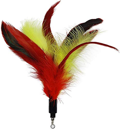 Cat Stick Feather Refill é adequado para brincar com gatinhos. Inclui 6 penas de reposição e 1 cauda