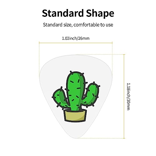 Cactus Médiators de guitare 12 médiators tendance durables dans une boîte pour ukulélé guitare électrique basse - Les Beatles, Paul McCartney, John Lennon, RIngo Starr, George Harrison Cactus Médiators de guitare 12 médiators tendance durables dans une boîte pour ukulélé guitare électrique basse – Image 5