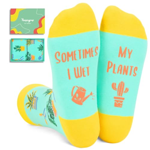 Zmart Plant Gifts - Funny Sunflower Plant Socks, Gardening Gifts for Women