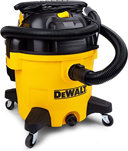 DEWALT 10 Gallon Poly Wet Dry Vacuum, 5.5 HP Shop Vacuum 120V 90 CFM for Jobsite, Work Shop, Comerical Area, Garage/Warehouse etc, 10 Ft Cord Model DXV10P
