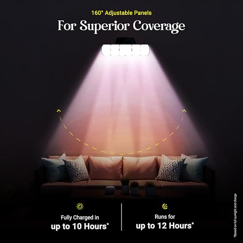 Image of Dylect Solar Flood Light Outdoor 40W | Long 14Hr Runtime, Powerful 4000mAh Battery, 850 Lumens | Solar Light for Garden, Balcony, Home & Shop Entrance | IP65 Waterproof with Remote | ₹0 Power Cost