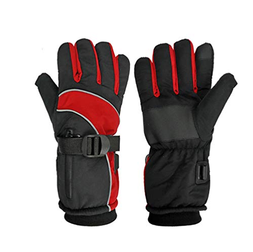 LYzpf Beheizte Handschuhe Elektrisch Thermo Gloves Beheizbar Motorradhandschuhe Wiederaufladbarem Arthritis Beheizbare für Männer & Frauen Angeln Reiten Camping Wandern,red Cover