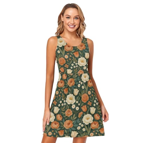 Robe débardeur tulipes vintage : votre tenue idéale pour les réunions de fête