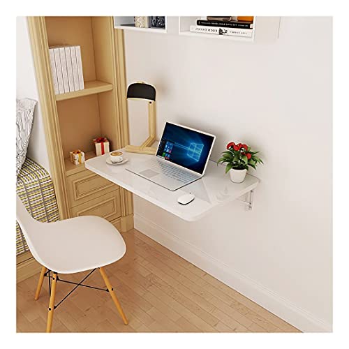 Bureau mural pliable blanc pour petit espace et studio d'étudiant - 2