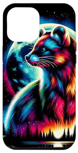 Coque pour iPhone 13 Pro Max Coloré Fossa Spirit Animal Cool Illustration Art