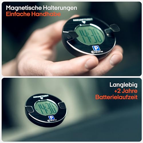 OOONO P-DISC NO1 - Elektronische Parkscheibe mit Zulassung fürs Auto - Automatische Digitale Parkscheibe Elektrisch mit Zulassung vom KBA… – Ansicht 6