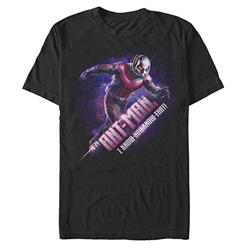 T-shirt Marvel Antman Hex pour homme en coton noir confortable
