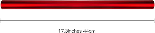 Miniatura 2 de RUSPEPA Papel de regalo metálico rojo, papel mate de color sólido, perfecto para bodas, cumpleaños, Navidad, baby shower, 17.3 pulgadas x 32.8 pies