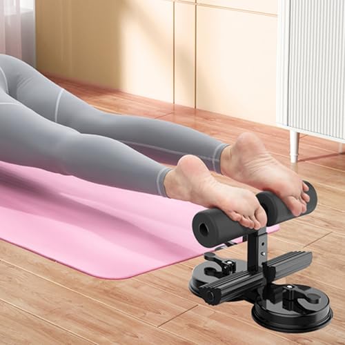 Sujetapiés para abdominales con ventosas de vacío y agarre de espuma densa 3
