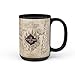 Zak Designs Harry Potter Unique Color Change Ceramic Coffee Mug for Hot Drinks, Collectible Keepsake (15 oz, Marauder's Map)