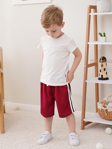 6 Pack Toddler Boys Athletic Shorts Boys Basketball Mesh Active Sports Gym Soccer Quick Dry Shorts for Summer4