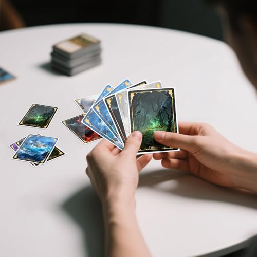 Image of 500 Count Card Sleeves, Matte Magic Card Sleeves, Smooth Shuffle & Tear Resistant, Fit for MTG, TCG, CCG (White)