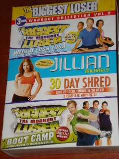 DVD THE BIGGEST LOSER 3 DVD WORKOUT COLLECTION VOL. 2. THREE DVD BOX SET. Book