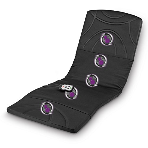 VITALmaxx Massagematte | Ganzkörpermassage mit Wärme & Vibration | 3 Massagezonen für Nacken, Rücken und Beine - bequem per Fernbedienung wählbar | 2 individuelle Intensitätsstufen - Image 6