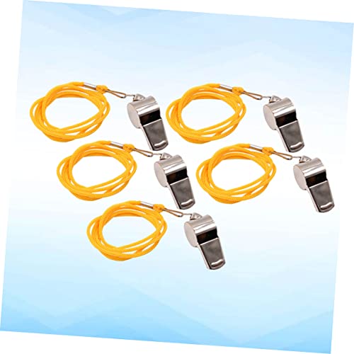 Silbatos deportivos de acero inoxidable 5 piezas miniatura 3