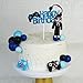 Video Game Cake Toppers Decoration Game Controller Blue Black Ball Cake Toppers for Game Theme Birthday Supplies (Style 1)