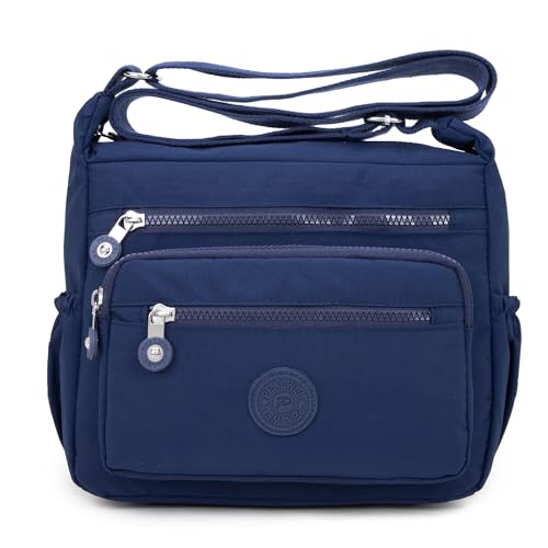 Image of Pealwel Women Shoulder Handbag Roomy Multiple Pockets Bag Ladies Crossbody Purse Tote Top Handle Satchel
