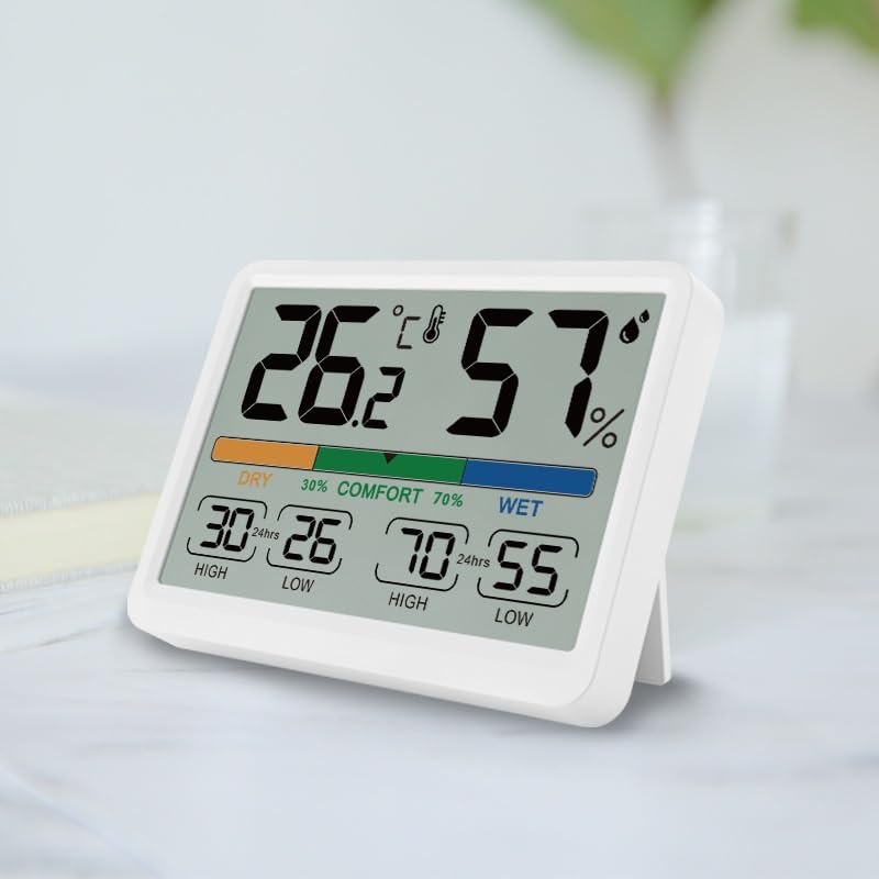 Digital Hygrometer Indoor Household Magnetic Tape Clock