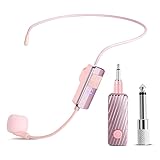 ⭐Latest Upgraded Wireless Microphone Headset System: Adopt advanced 2.4G wireless transmission technology.Head Mounted and Handheld 2-in-1, 160-210 ft (60M) stable wireless connection at open areas. Suitable for teaching, stage performers, Meeting et...