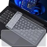 ノートパソコン キーボードカバー 2枚入り 3仕様 極薄透明 防汚防水 消音効果 長時間使用可能 多機種対応NEC/Toshiba/Surface/MacBook/Dynabook/DELL/HP キーボード保護カバー (15〜17インチ)