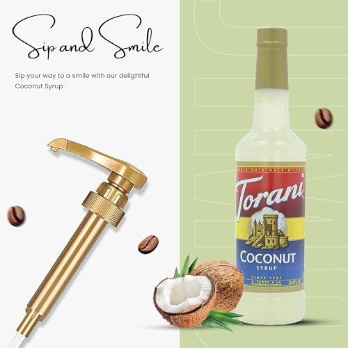 Jimoco® Syrup Pump Dispenser + Torani® Coconut Syrup, 25.4 oz - Coffee Syrup Pump & Flavoring Bundle - image 6