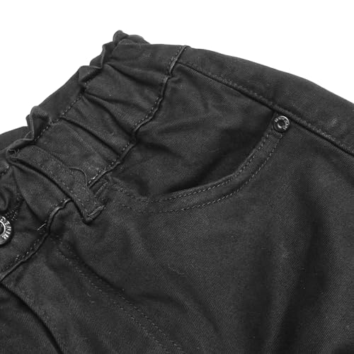 KIDSCOOL SPACE Various Colors Toddler & Big Child Wide-leg Cargo Jeans, 18M-14T Ribbed Waist Denim P